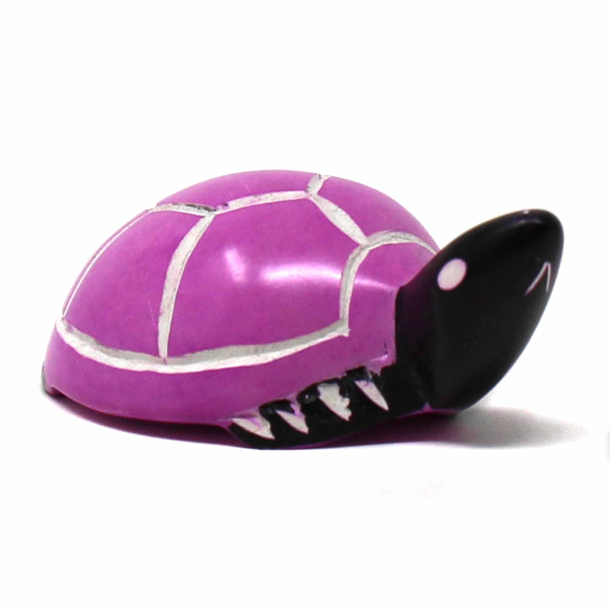Soapstone Turtle - Light Pink