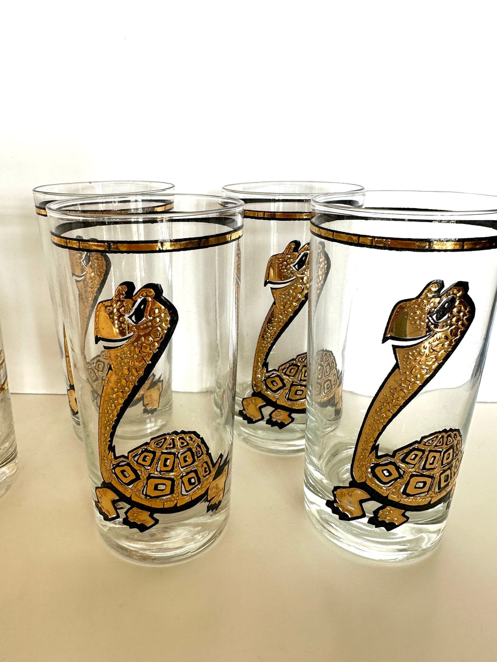 Culver Turtle and Owl Highball Glasses (in their original box)