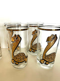 Culver Turtle and Owl Highball Glasses (in their original box)