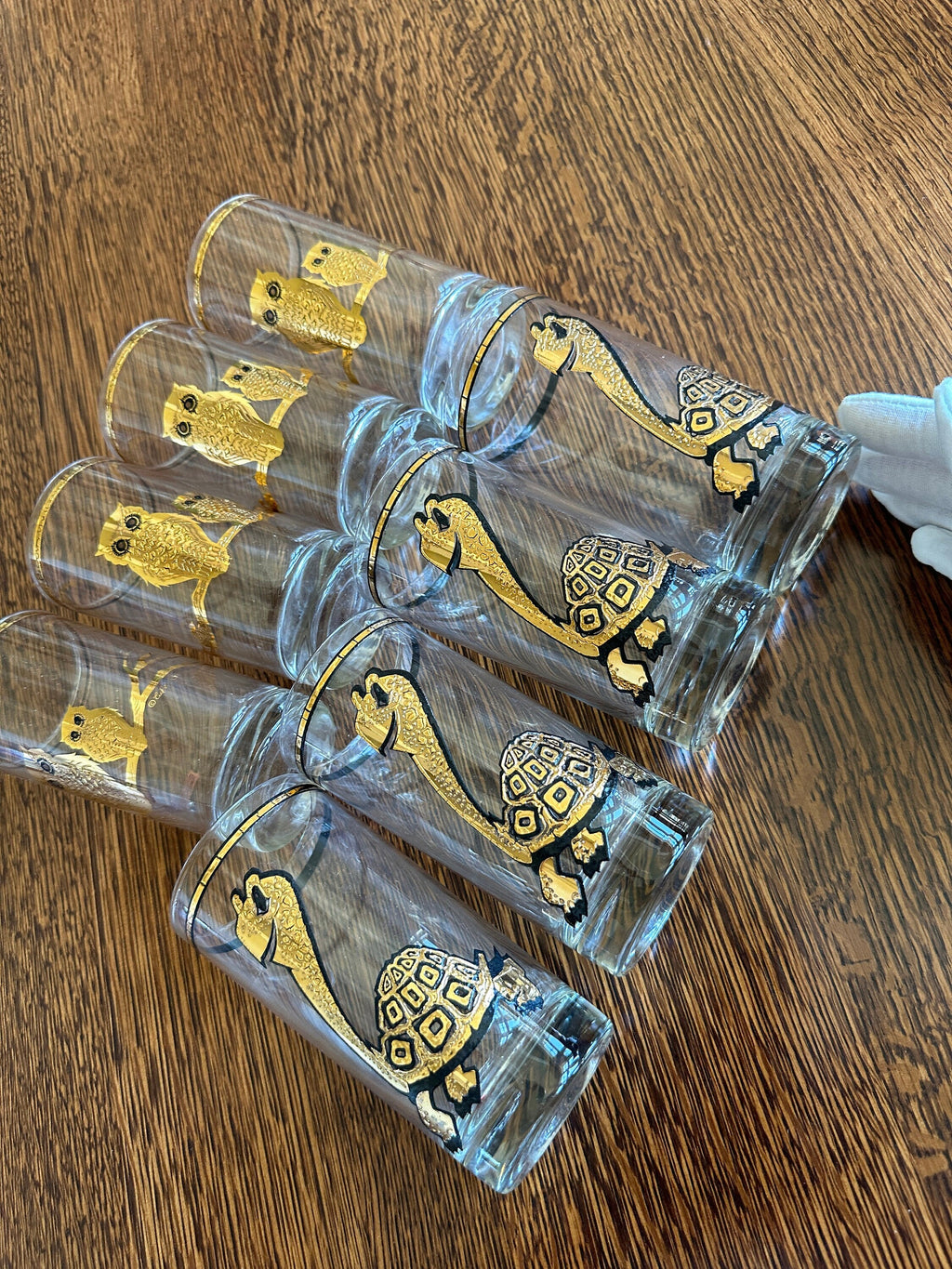 Culver Turtle and Owl Highball Glasses (in their original box)