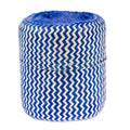 Blue Hand-Woven Palm Fiber Basket with Lid from Mexico - Tiger in Blue