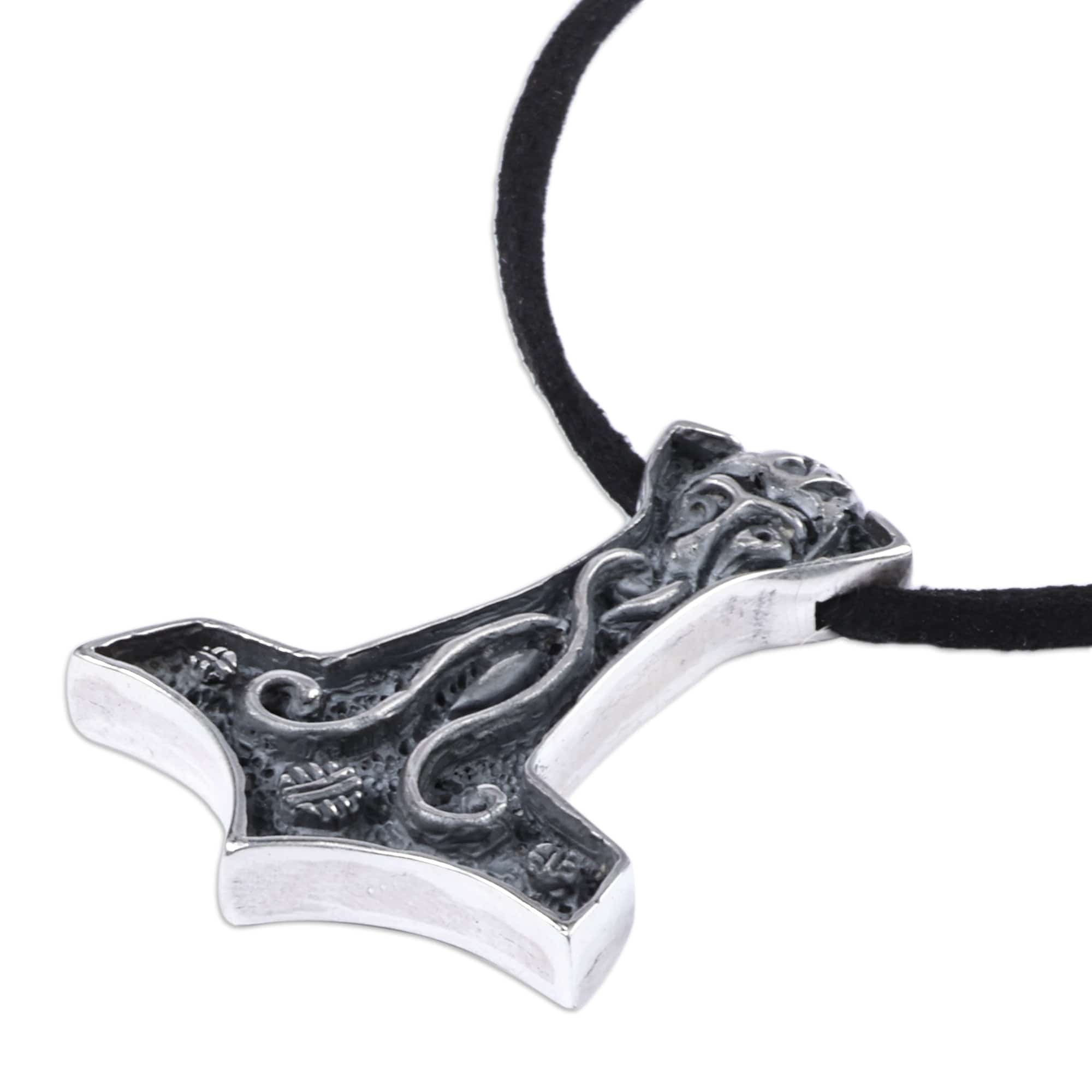 Men's Classic Anchor Sterling Silver Pendant Necklace - Anchor