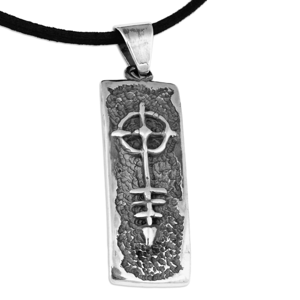 Men's Saint Thaddeus Sterling Silver Pendant Necklace - Sacred Arrow