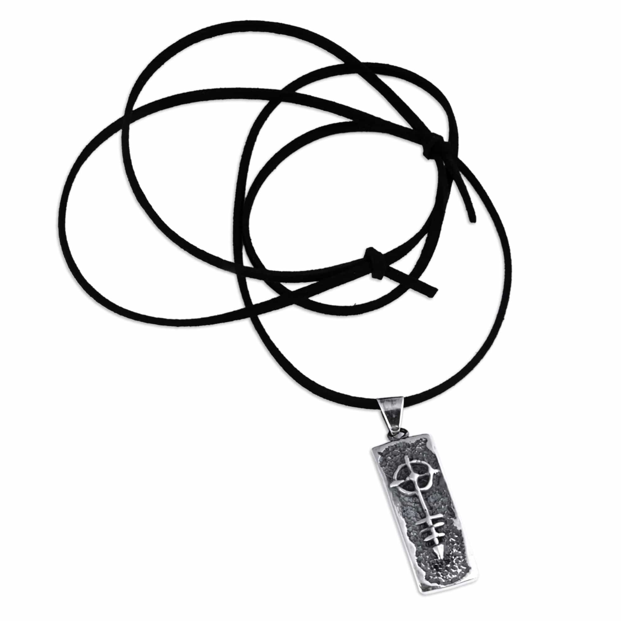 Men's Saint Thaddeus Sterling Silver Pendant Necklace - Sacred Arrow